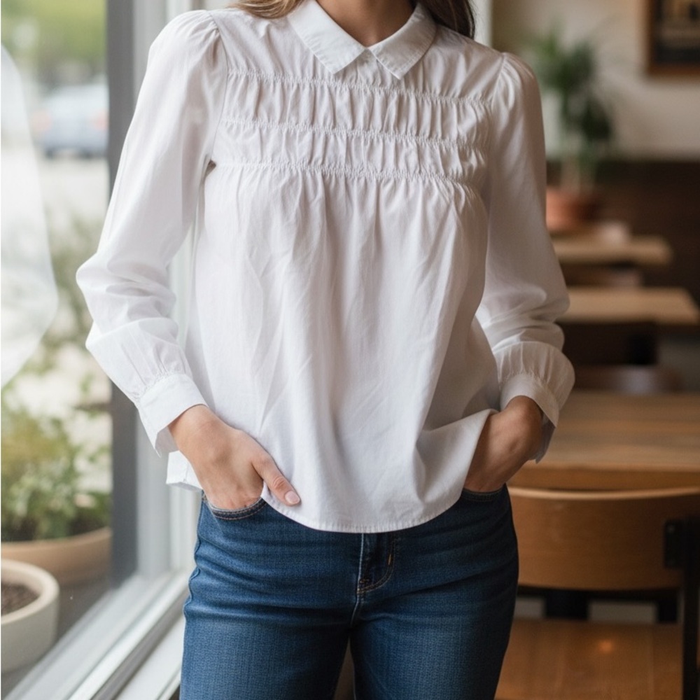 Nordstrom White Kids Blouse
